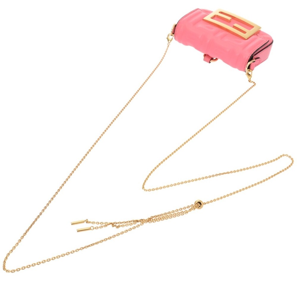 FENDI Pink Leather Shoulder Bag - Picture 4 of 11